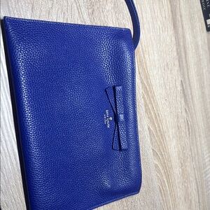 Kate Spade Blue Leather Clutch
